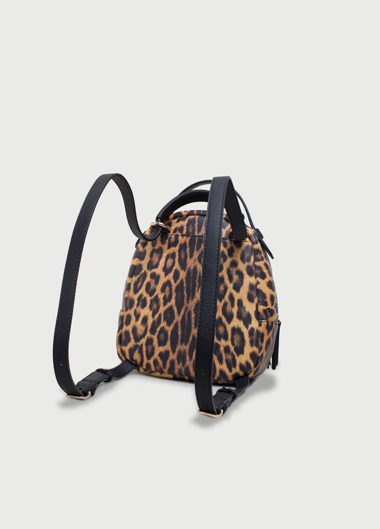 Leopard print backpack Leopard/brown Liu Jo - large image number 2