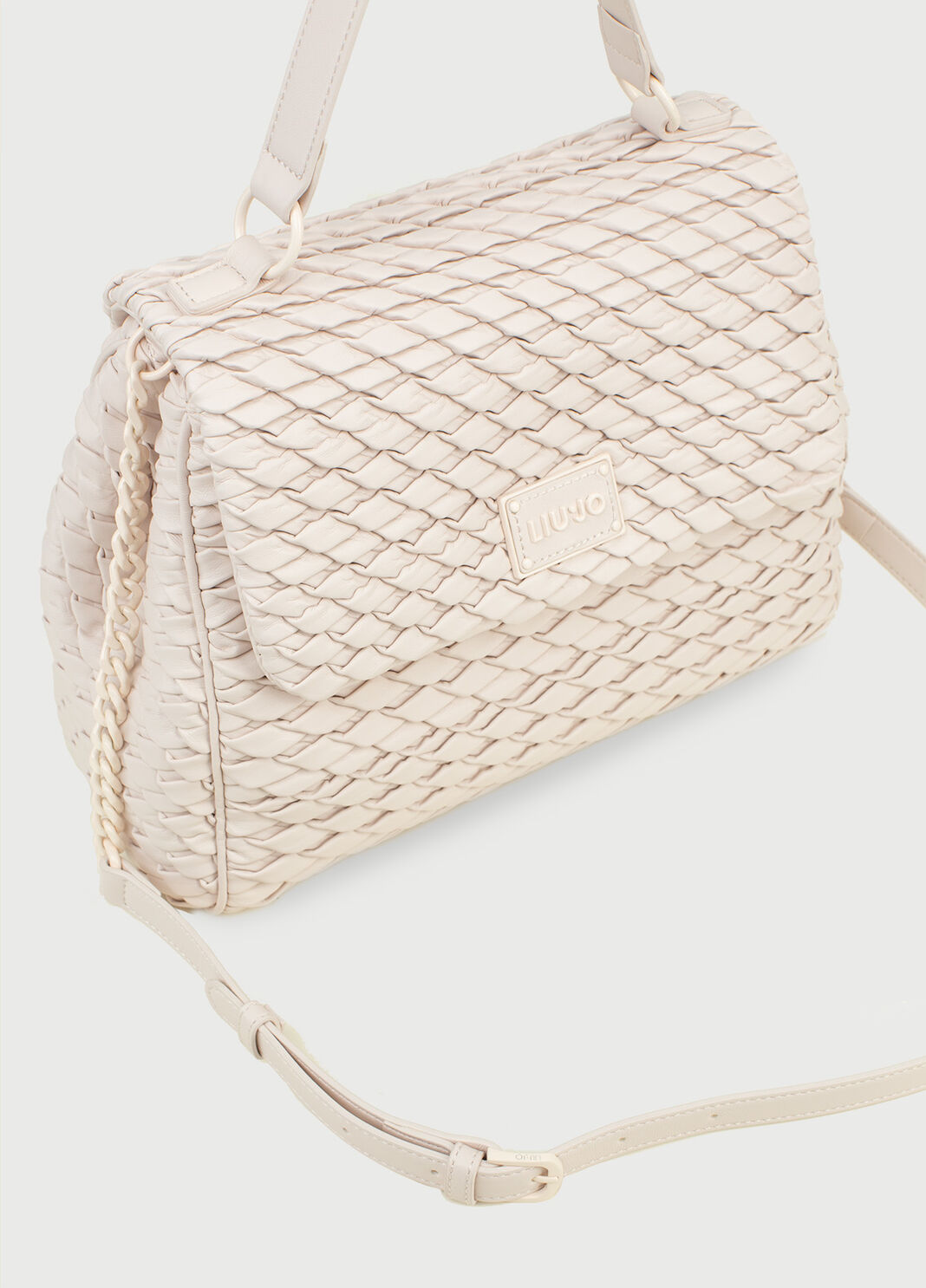 Embossed effect handbag champagne Liu Jo - large image number 4