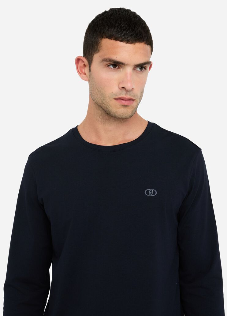 T-shirt à manches longues bleu foncé Liu Jo - large image number 3 T-shirt à manches longues bleu foncé Liu Jo - large image number 3