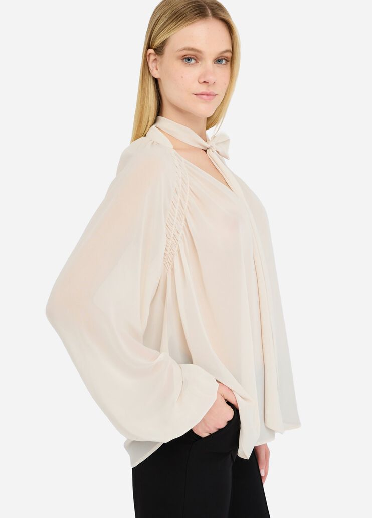 Georgette blouse ivory Liu Jo - large image number 3 Georgette blouse ivory Liu Jo - large image number 3