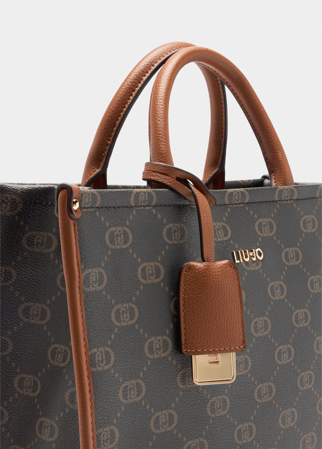 Medium Liu Jo Better shopping bag gingerbread Liu Jo - large image number 5