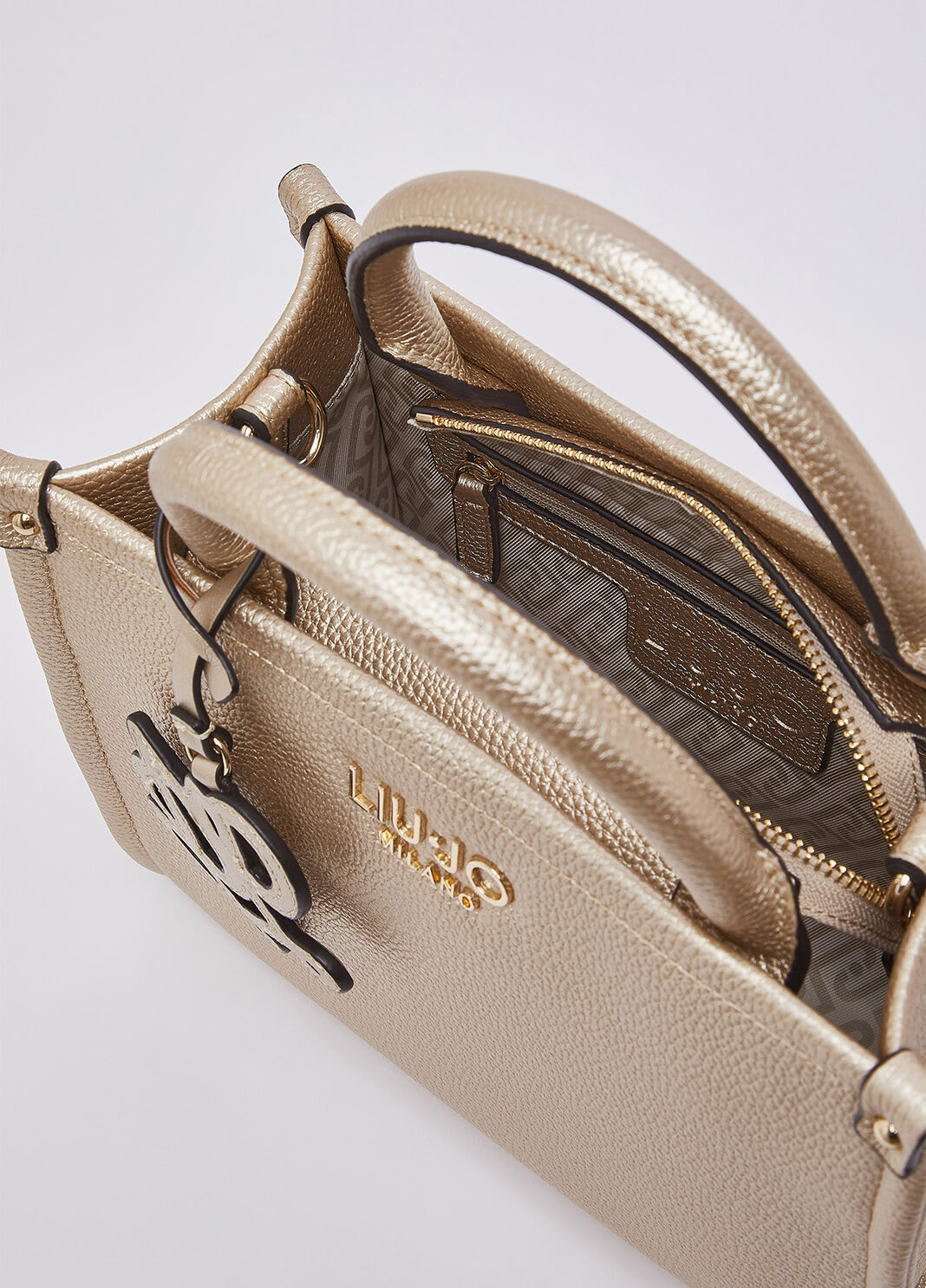 Small bag with charm light beige Liu Jo - large image number 6