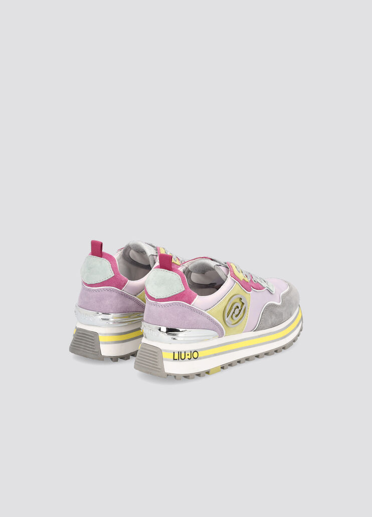 Кеды из нейлона и замши на платформе разноцветный Liu Jo - large image number 2