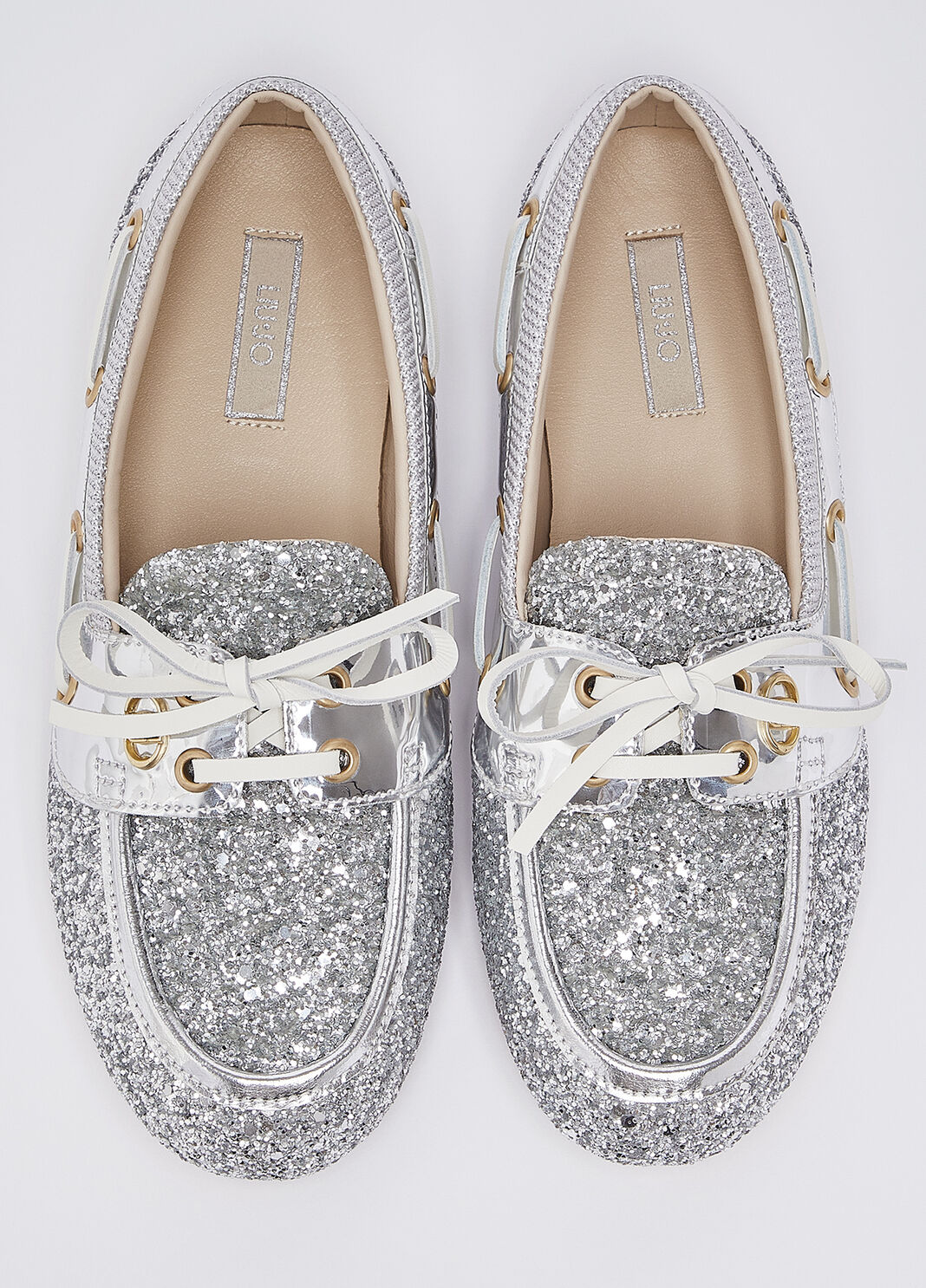 Mokassins mit Allover-Glitter silber Liu Jo - large image number 4