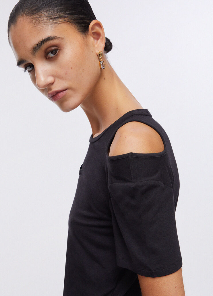 Cut-out top black Liu Jo - large image number 4