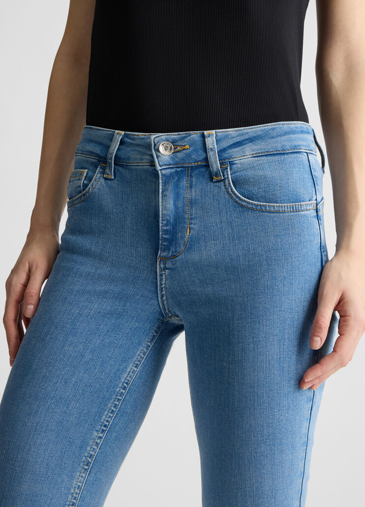 Calf-length jeans blue denim Liu Jo - large image number 2 Calf-length jeans blue denim Liu Jo - large image number 2