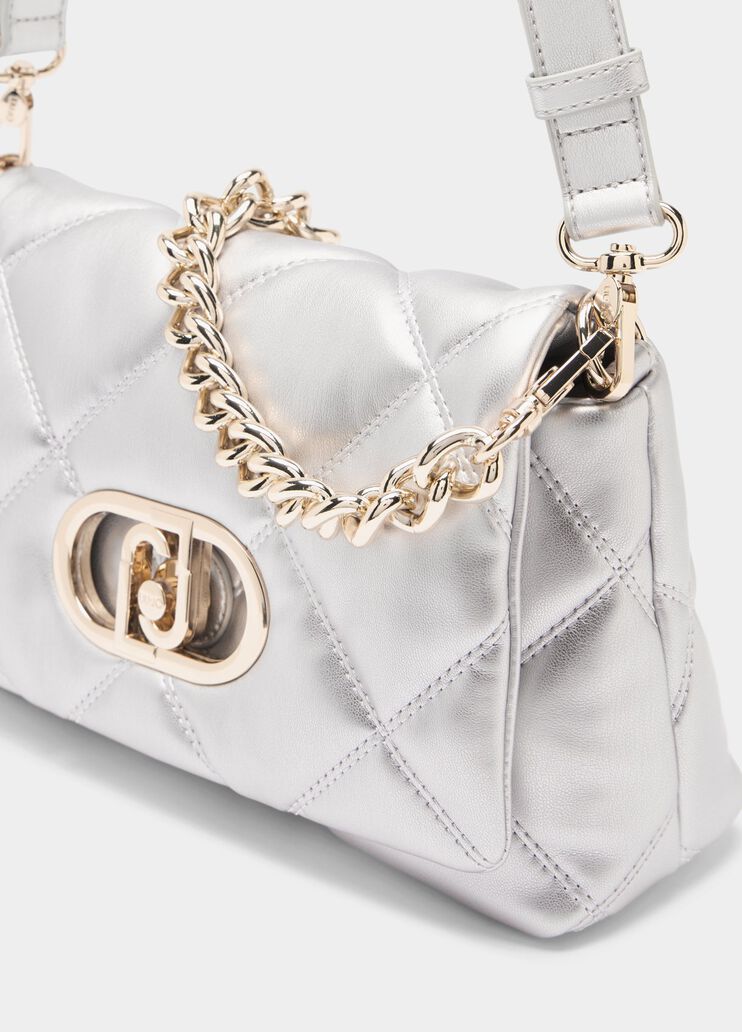 Medium quilted LaPuffy bag silver Liu Jo - large image number 5