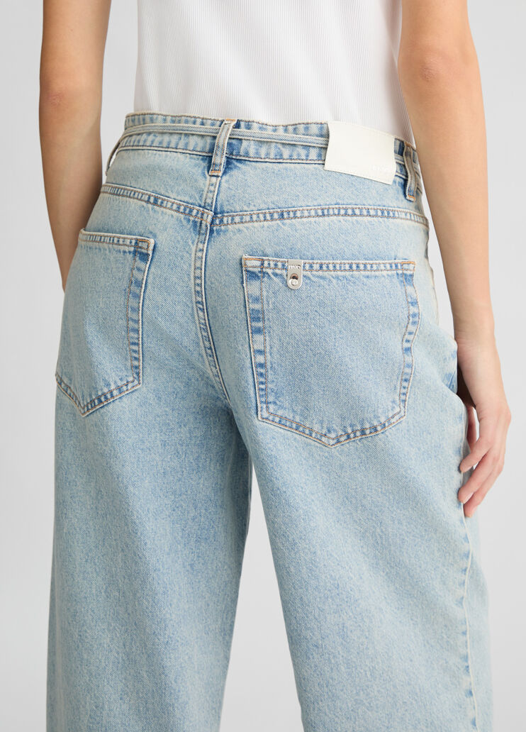 Baggy cotton jeans Blue denim Liu Jo - large image number 4 Baggy cotton jeans Blue denim Liu Jo - large image number 4