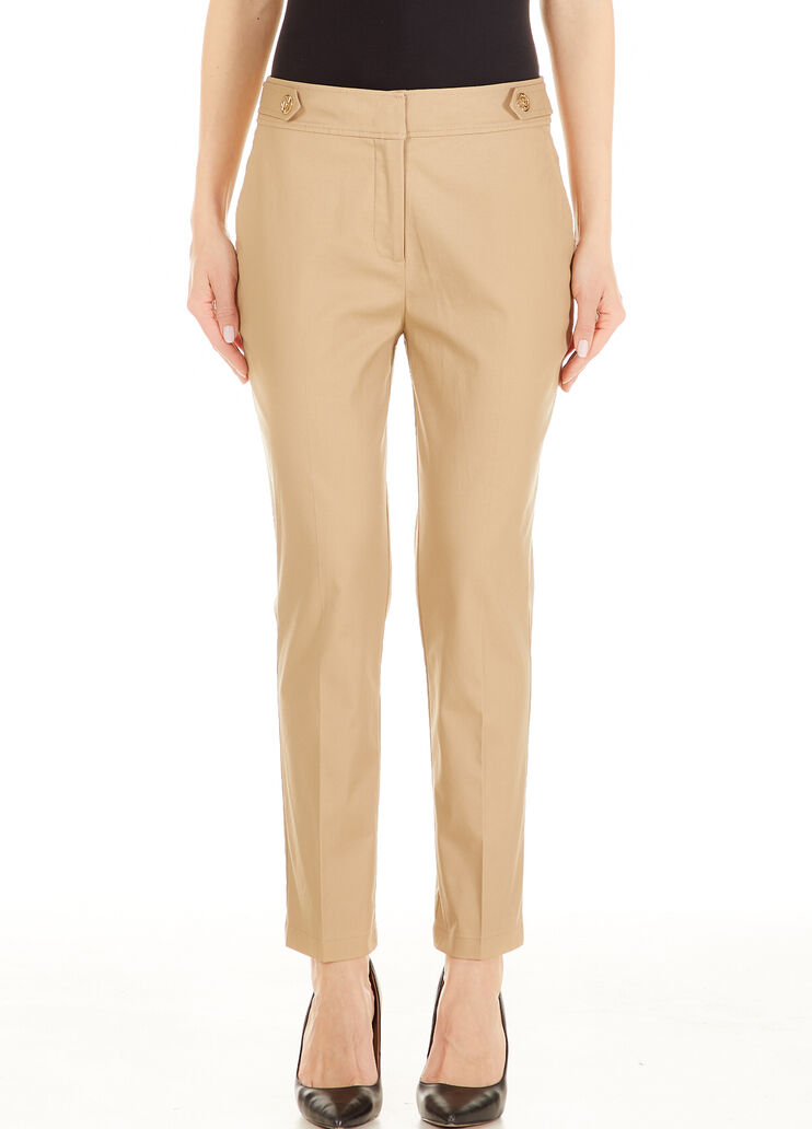 Cropped trousers with buttons Beige Liu Jo - large image number 0