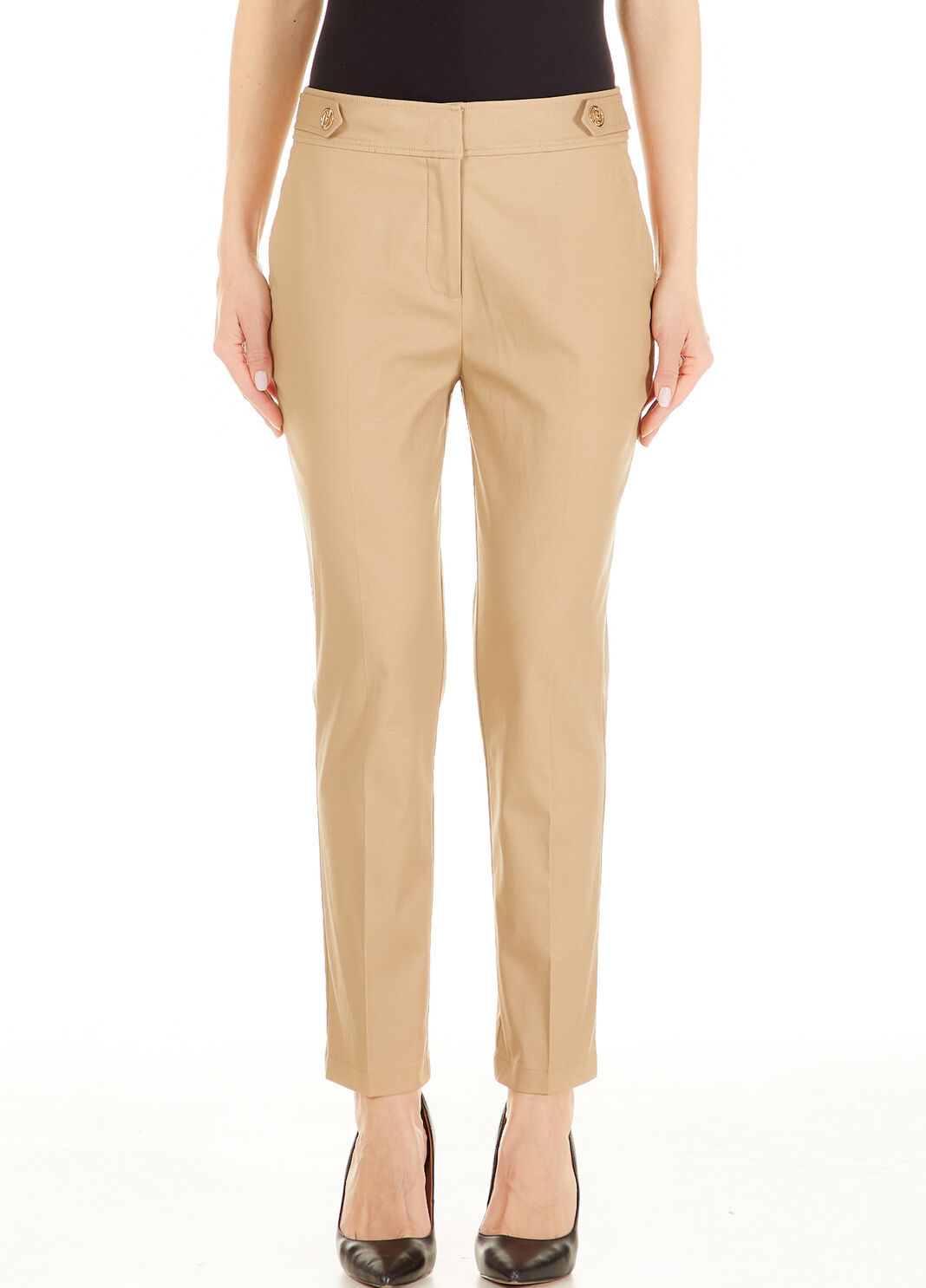 Cropped-Hose mit Kn&ouml;pfen Beige Liu Jo - large image number 0