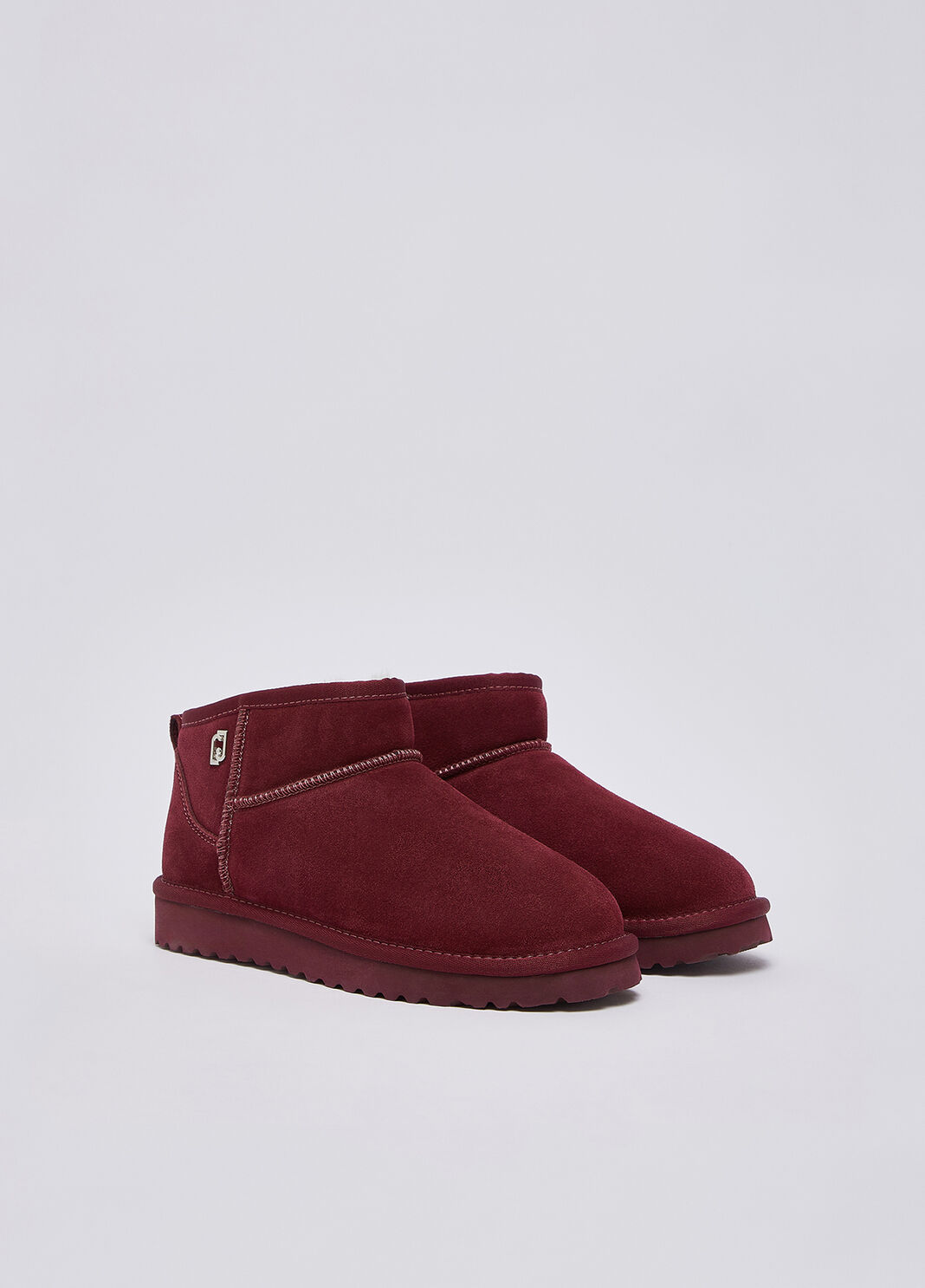 Bottines en daim rouge cerise Liu Jo - large image number 1