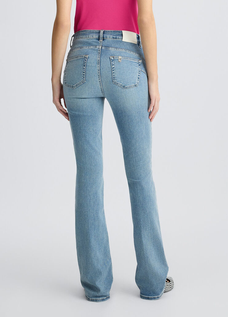 High-rise bootcut jeans Blue denim Liu Jo - large image number 1 High-rise bootcut jeans Blue denim Liu Jo - large image number 1