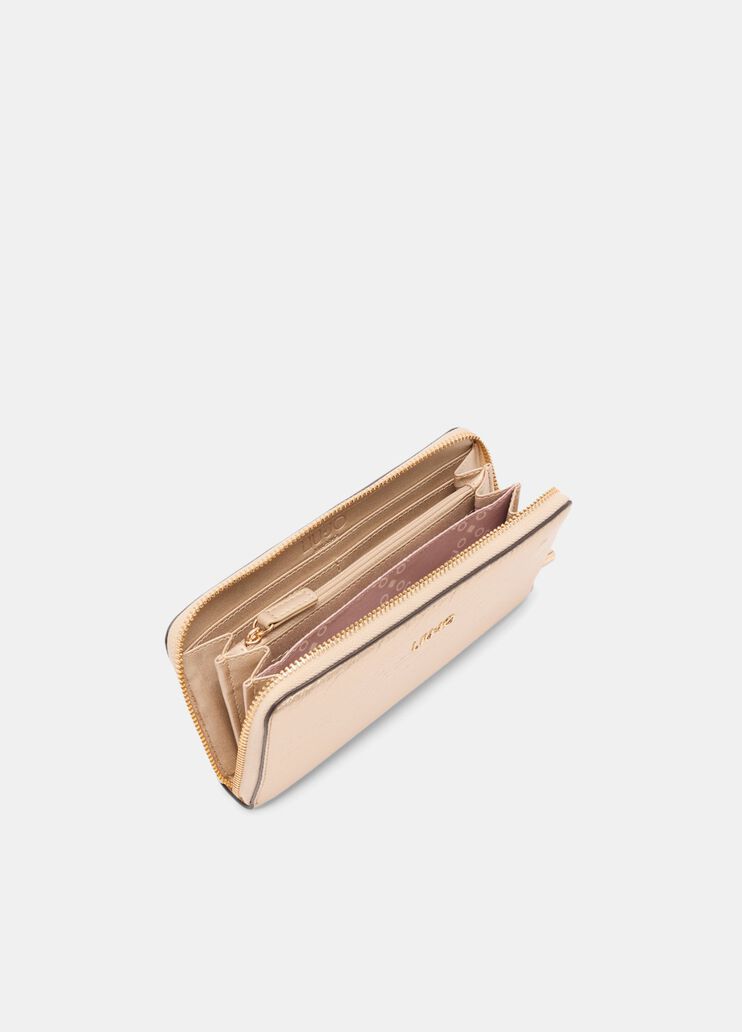 Portafoglio grande zip around oro chiaro Liu Jo - large image number 3