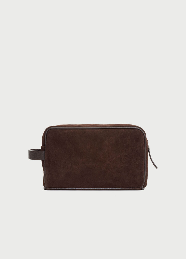 Suede beauty case Dark brown Liu Jo - large image number 2