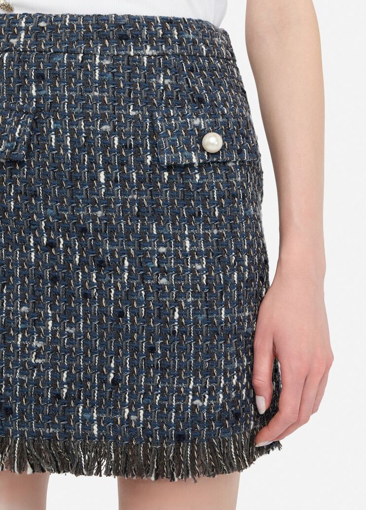 Bouclé miniskirt blue Liu Jo - large image number 2 Bouclé miniskirt blue Liu Jo - large image number 2