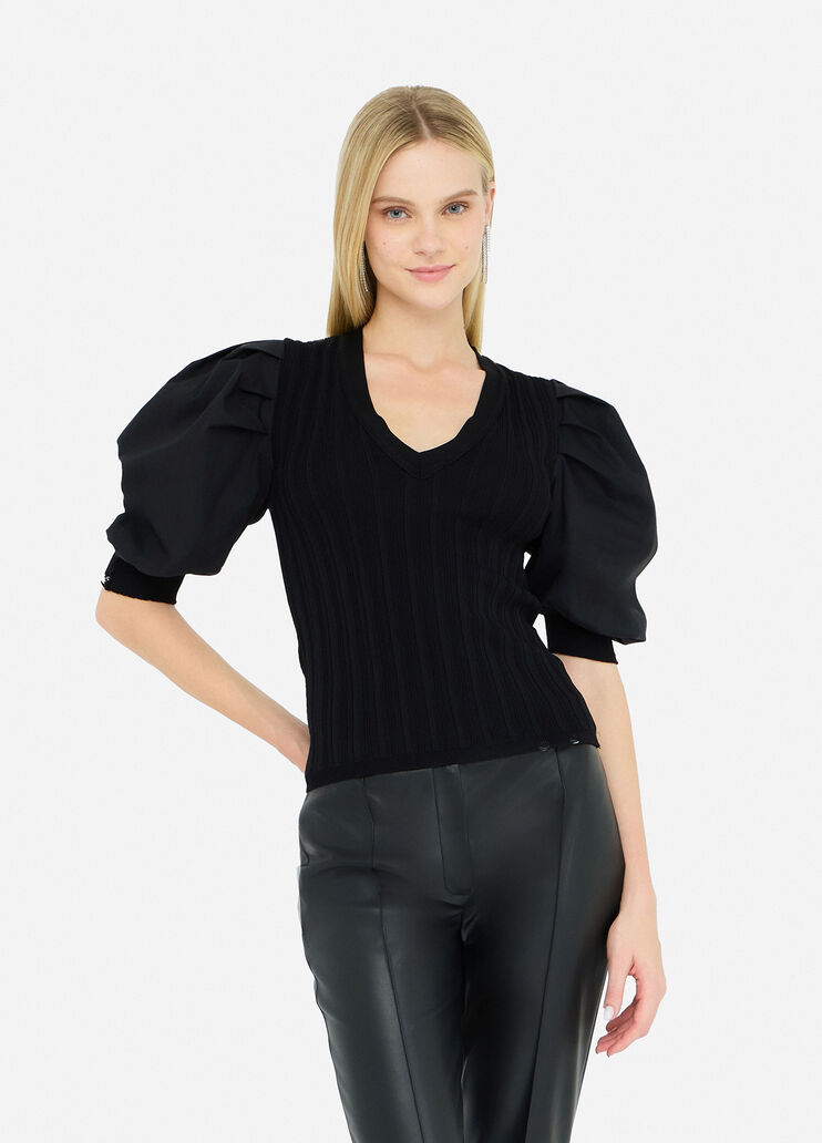 Top with balloon sleeves black Liu Jo - medium Top with balloon sleeves black Liu Jo - medium