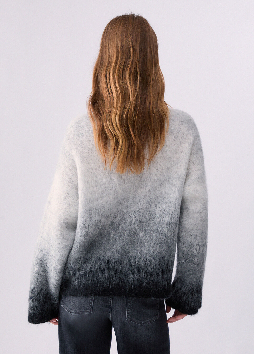 Brushed Wool Jacquard Turtleneck grey Liu Jo - large image number 1