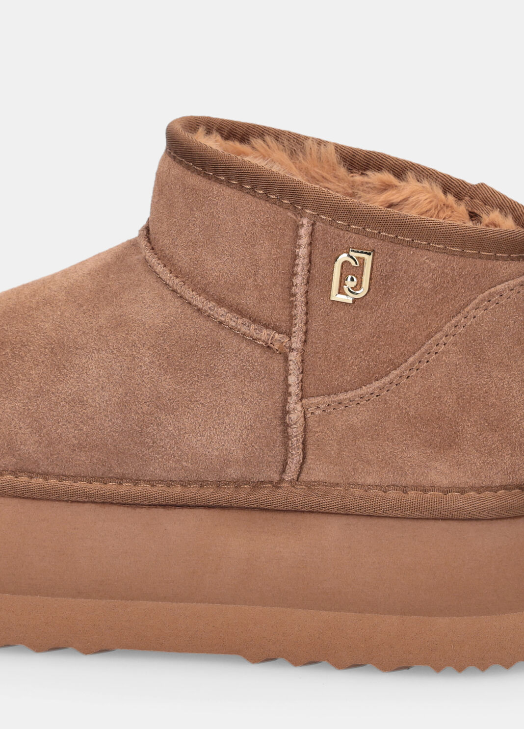 Warm platform ankle boots cognac Liu Jo - large image number 6