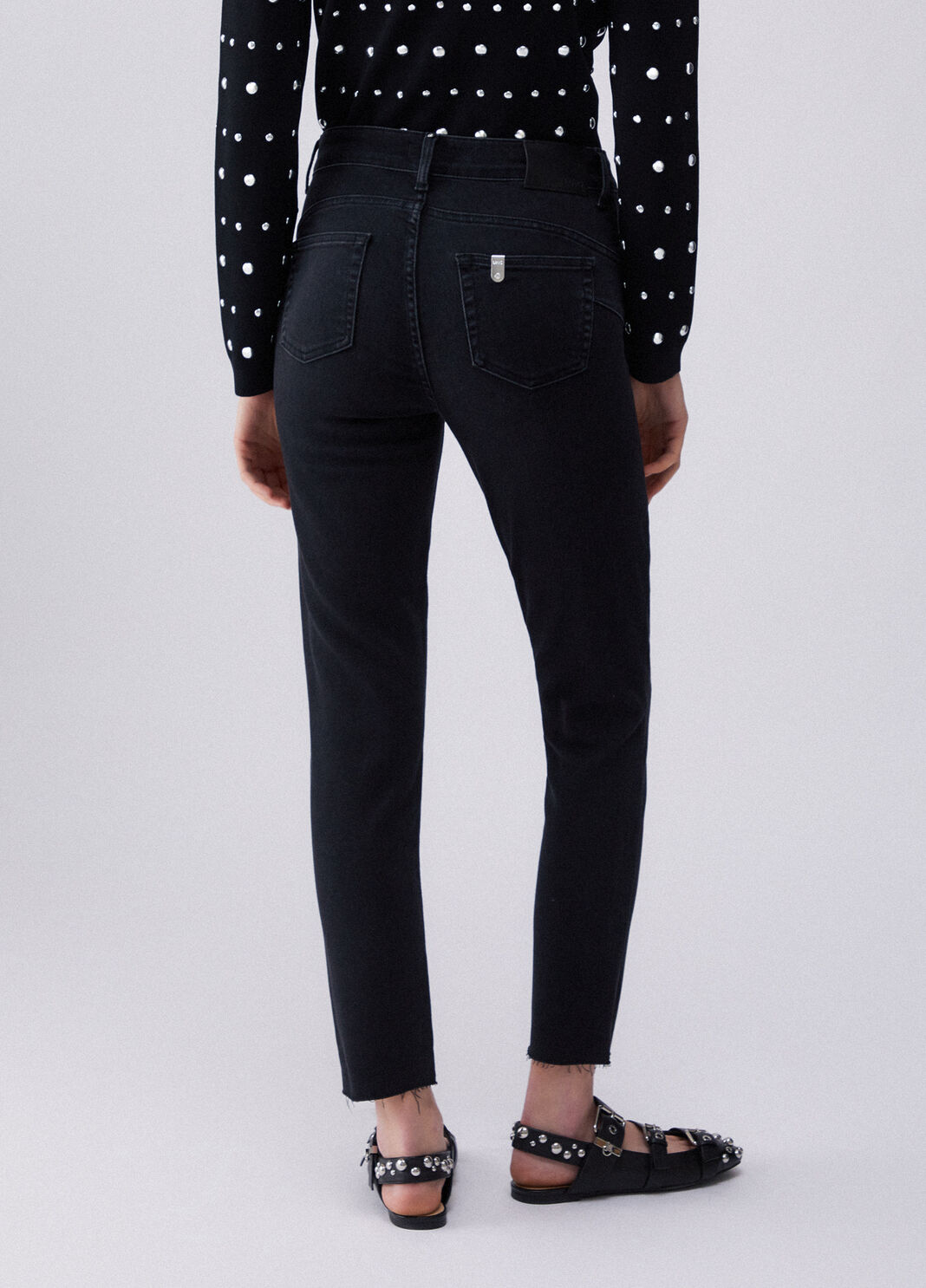 Jean skinny &agrave; taille haute denim noir Liu Jo - large image number 1