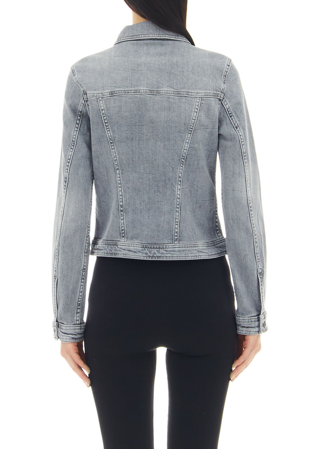 Eco-friendly denim jacket grey denim Liu Jo - large image number 1