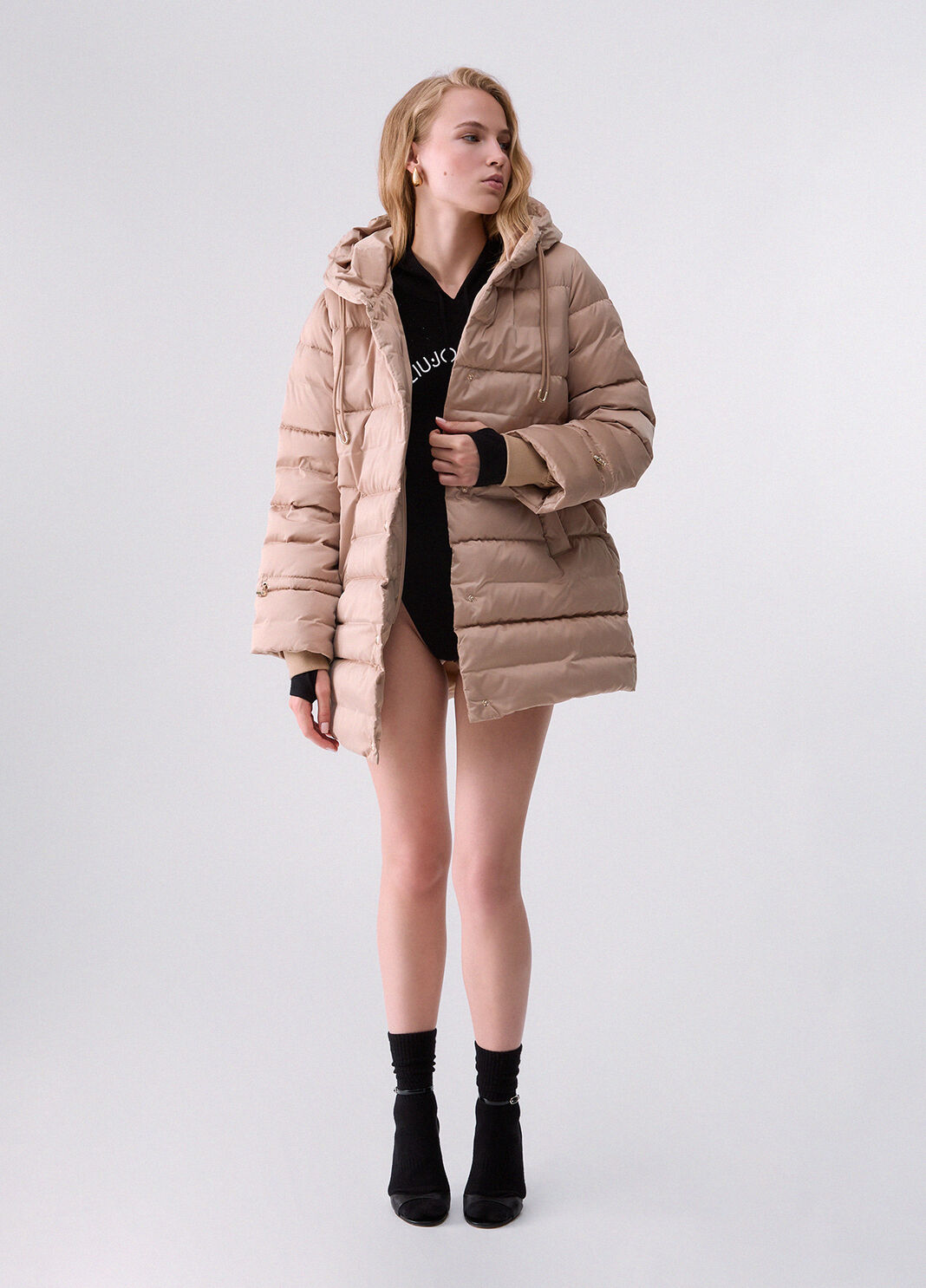 Jacket with matching gloves beige Liu Jo - large image number 5