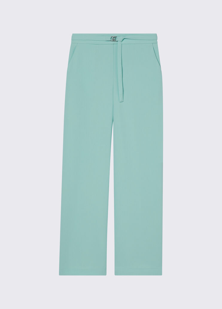 Pantalon en satin envers vert menthe Liu Jo - medium
