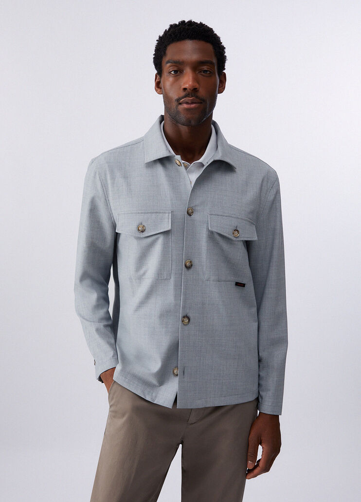 Wool-blend overshirt off-white Liu Jo - medium