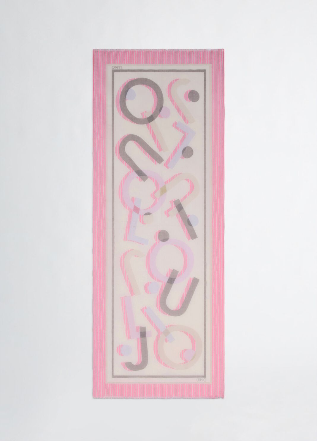 Shawl with print pink Liu Jo - large image number 2