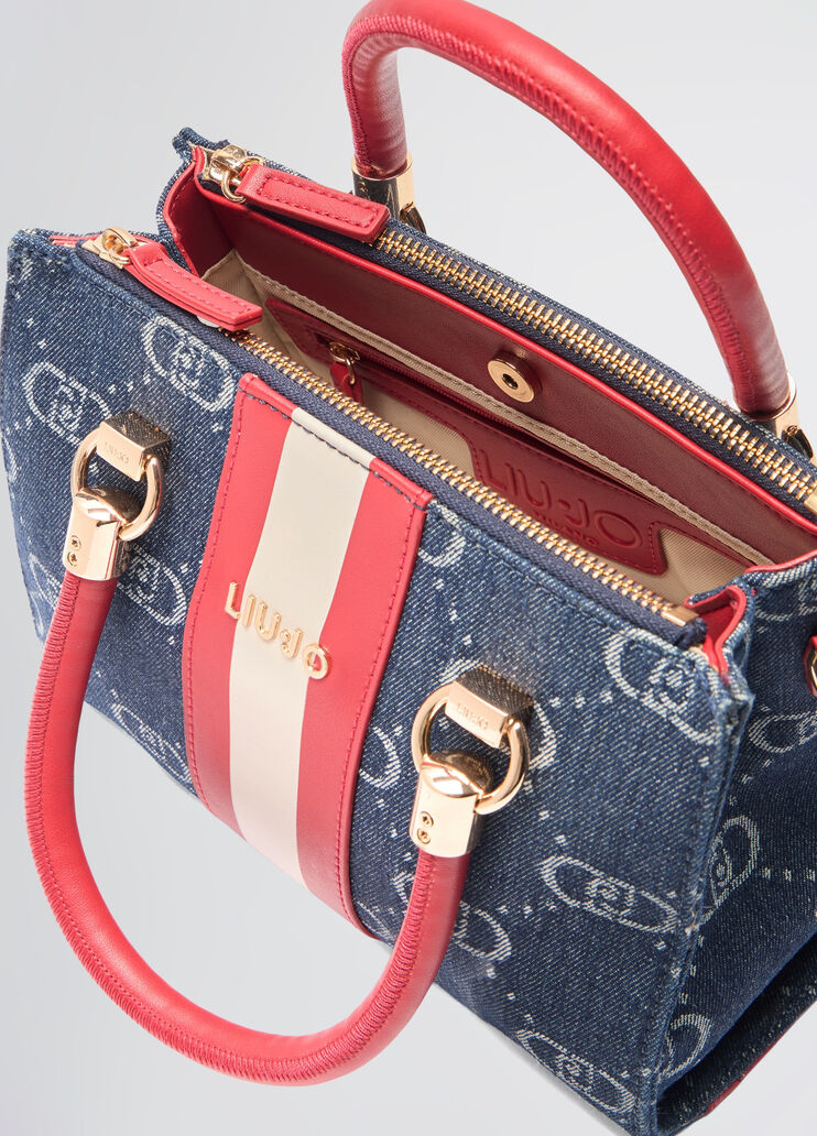 Small monogram bag dark denim Liu Jo - large image number 6 Small monogram bag dark denim Liu Jo - large image number 6