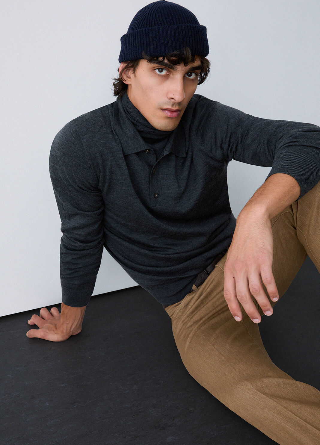 Merino Wool Polo dark grey Liu Jo - large image number 3