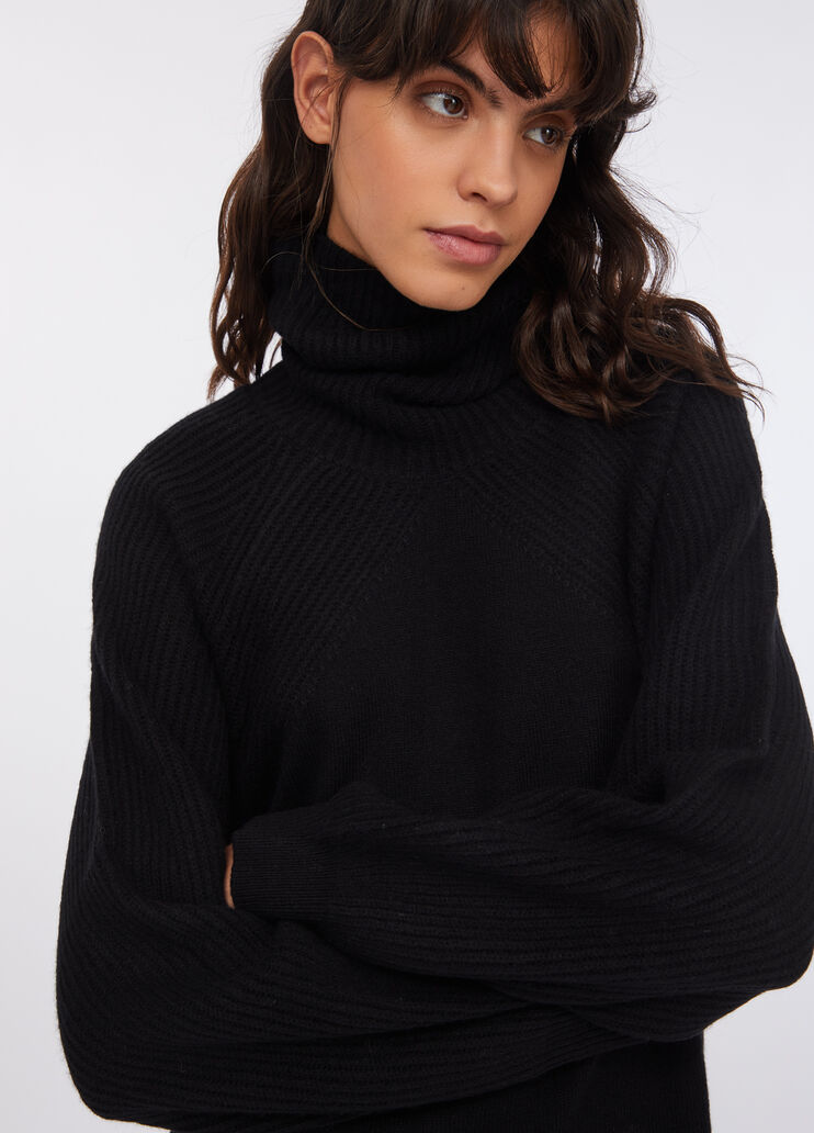  100% wool knit dress black Liu Jo - large image number 2