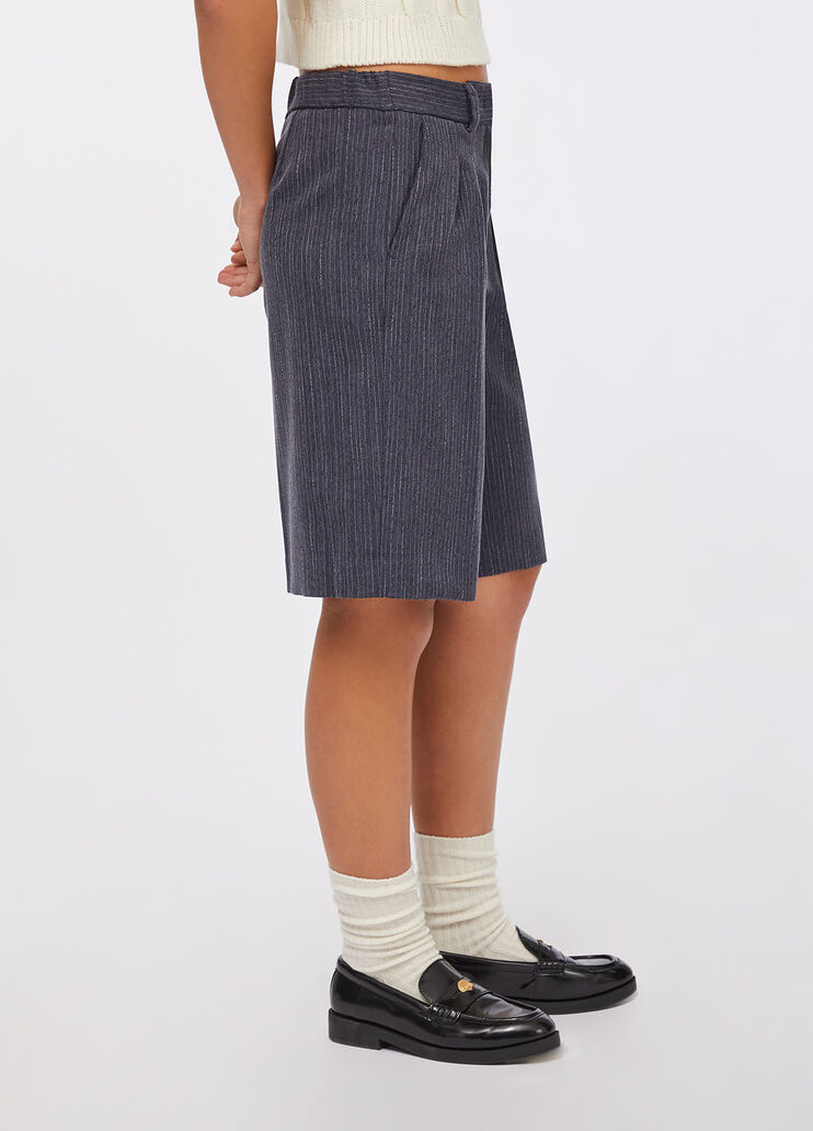 Flanell-Bermudas aus Flanell mit Nadelstreifen Blau mit Nadelstreifen Liu Jo - large image number 3