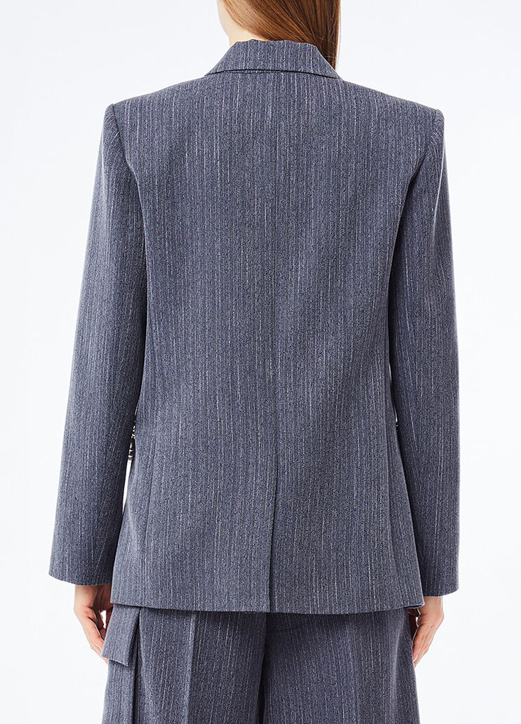 Pinstripe flannel blazer blue pinstripe Liu Jo - medium