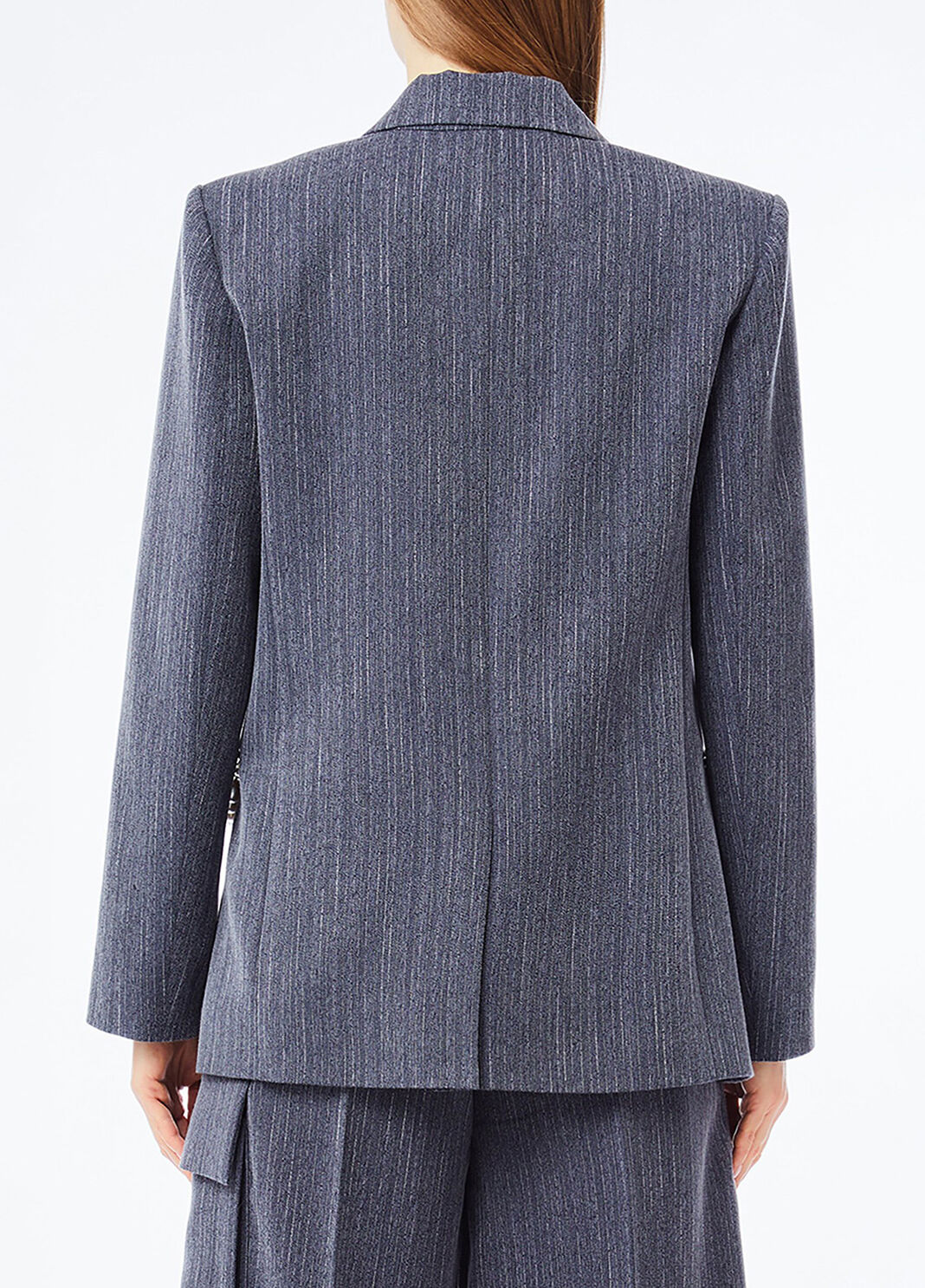 Pinstripe flannel blazer blue pinstripe Liu Jo - large image number 1