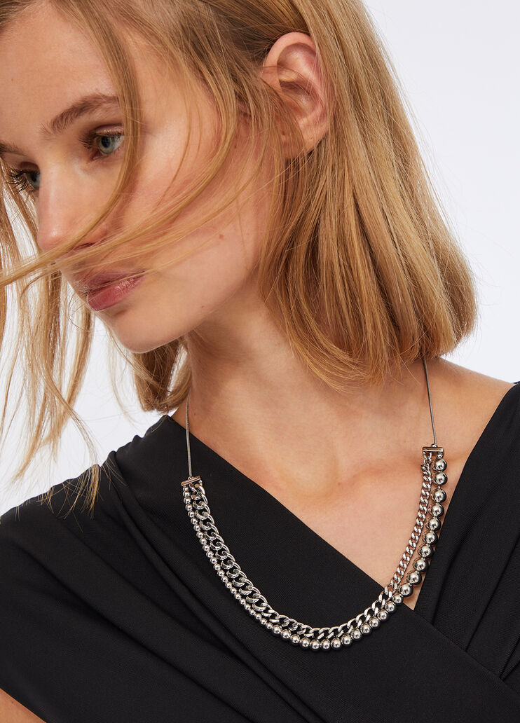 Necklace with metal beads silver Liu Jo - medium Necklace with metal beads silver Liu Jo - medium