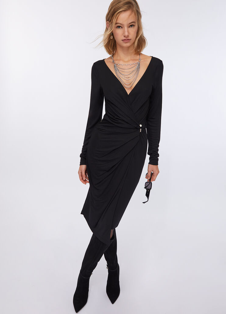 Draped dress black Liu Jo - medium Draped dress black Liu Jo - medium