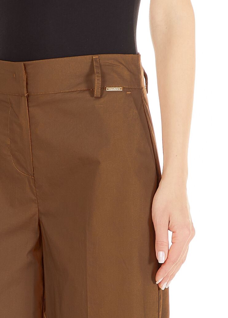 Cropped poplin trousers brown Liu Jo - large image number 2 Cropped poplin trousers brown Liu Jo - large image number 2