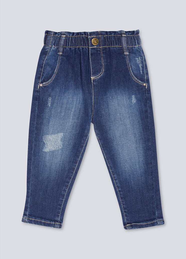 Infant jeans with scratches blue denim Liu Jo - large image number 0 Infant jeans with scratches blue denim Liu Jo - large image number 0