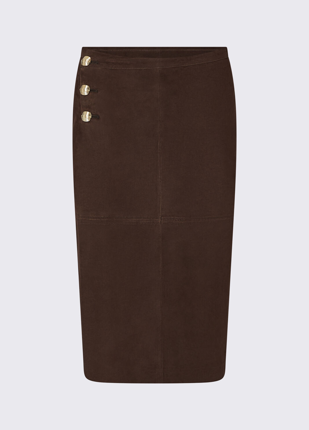 Suede midi skirt cocoa Liu Jo - large image number 6