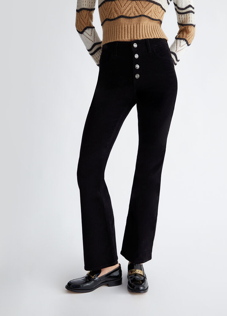 ▷ LIU JO ☆ Pantalon Taille Haute Lin ☆ ▷ Vêtement Mode Femme Site Internet  Vente en Ligne
