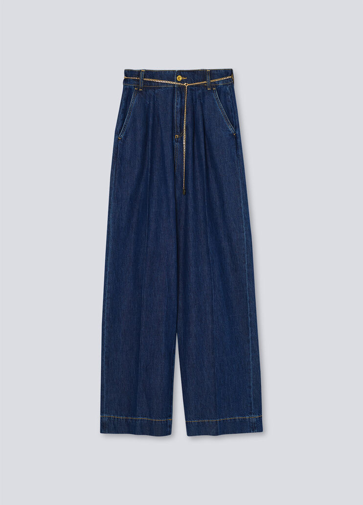 Eco-friendly palazzo jeans blue denim Liu Jo - large image number 5 Eco-friendly palazzo jeans blue denim Liu Jo - large image number 5
