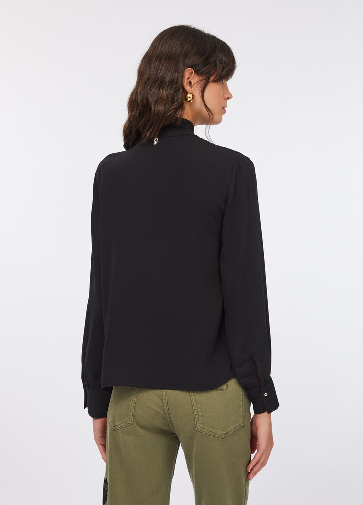 Blouse with scarf black Liu Jo - large image number 1