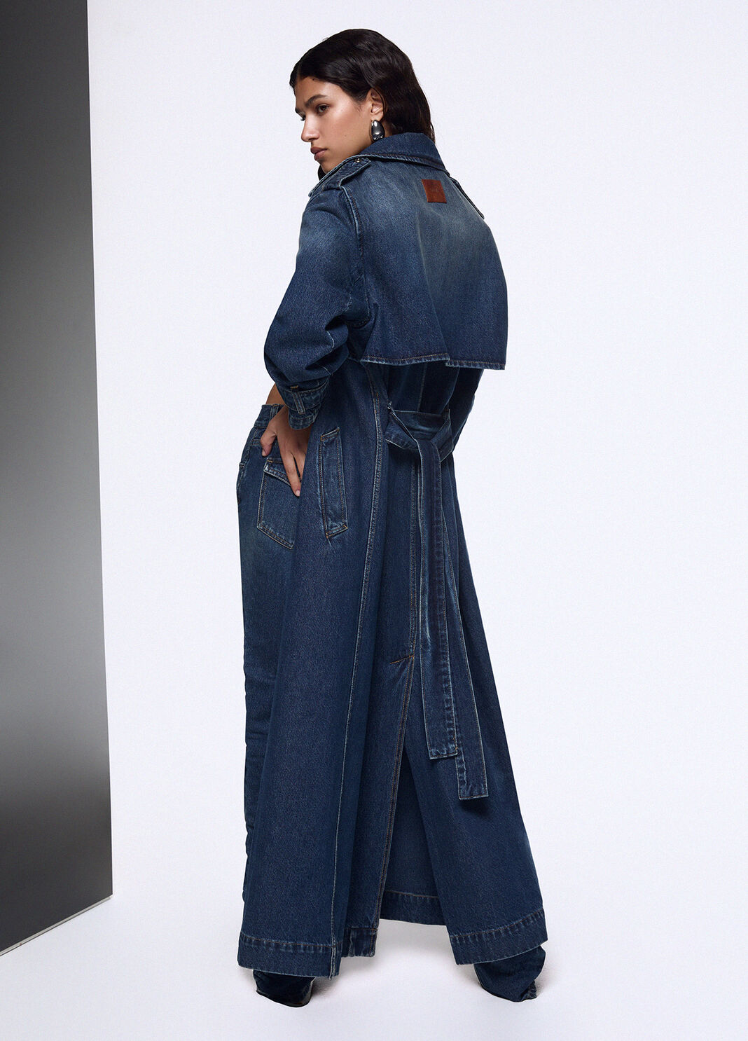 Long denim coat blue denim Liu Jo - large image number 1