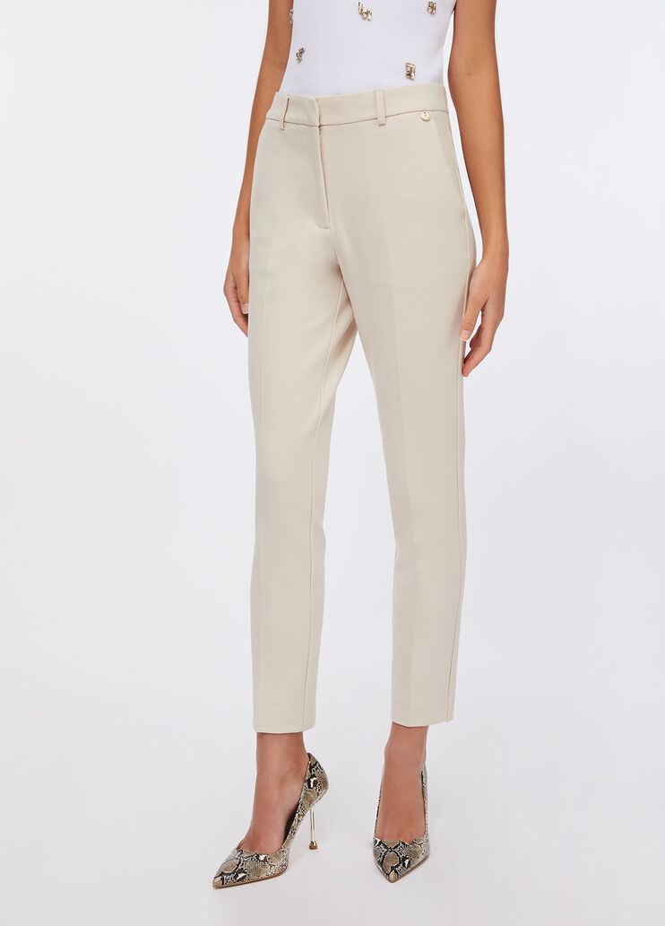 Cigarette trousers white Liu Jo - large image number 0