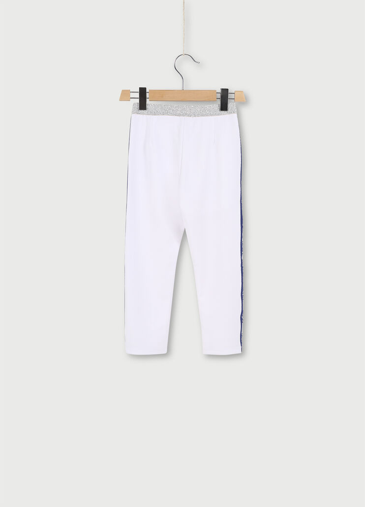 Joggings con glitter Bianco Liu Jo - large image number 1