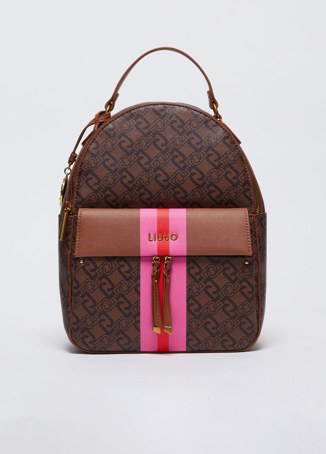 Sac &agrave; dos monogramm&eacute; marron Liu Jo - large image number 1