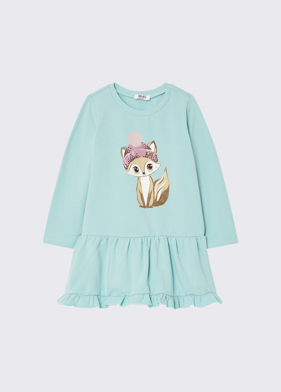 Short fleece dress mint Liu Jo - large image number 2