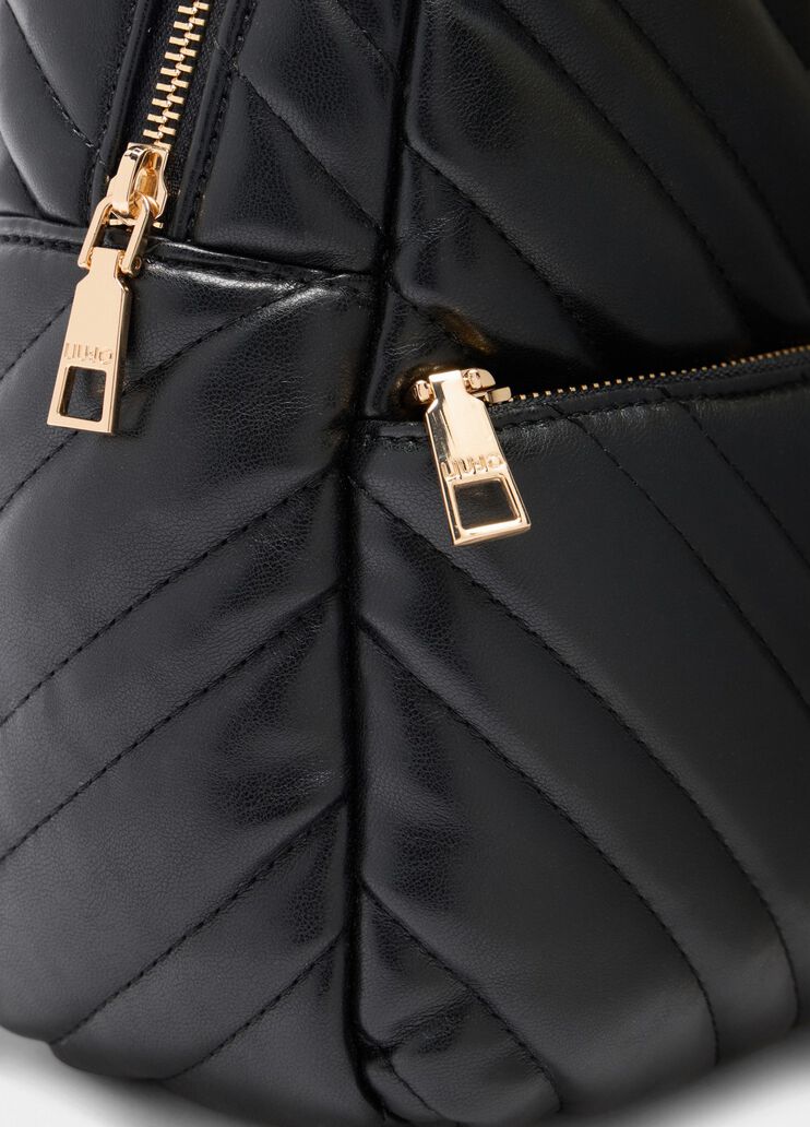 Sac à dos matelassé noir Liu Jo - large image number 4