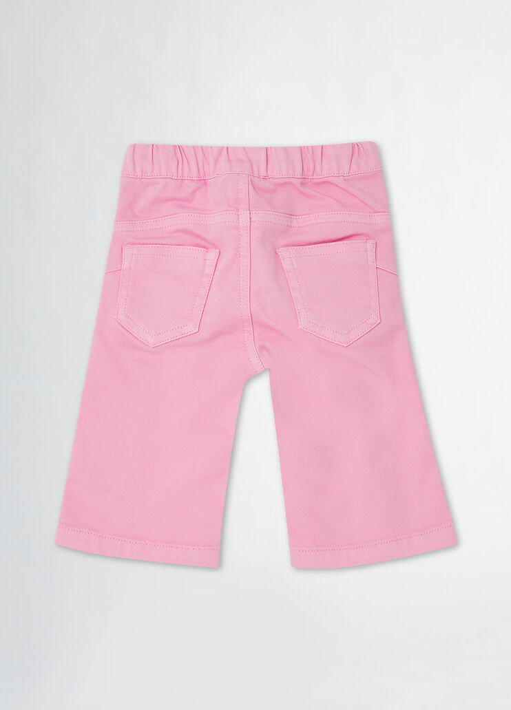 Cotton trousers with rhinestones pink Liu Jo - medium Cotton trousers with rhinestones pink Liu Jo - medium