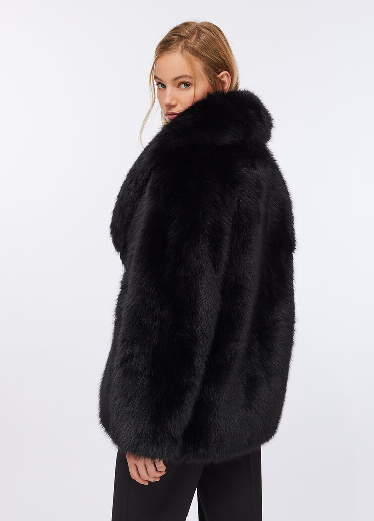 Faux fur coat black Liu Jo - large image number 1 Faux fur coat black Liu Jo - large image number 1